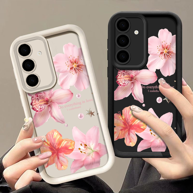 Pink Flowers Phone Case For Sa - Samsung Galaxy A55 review and price