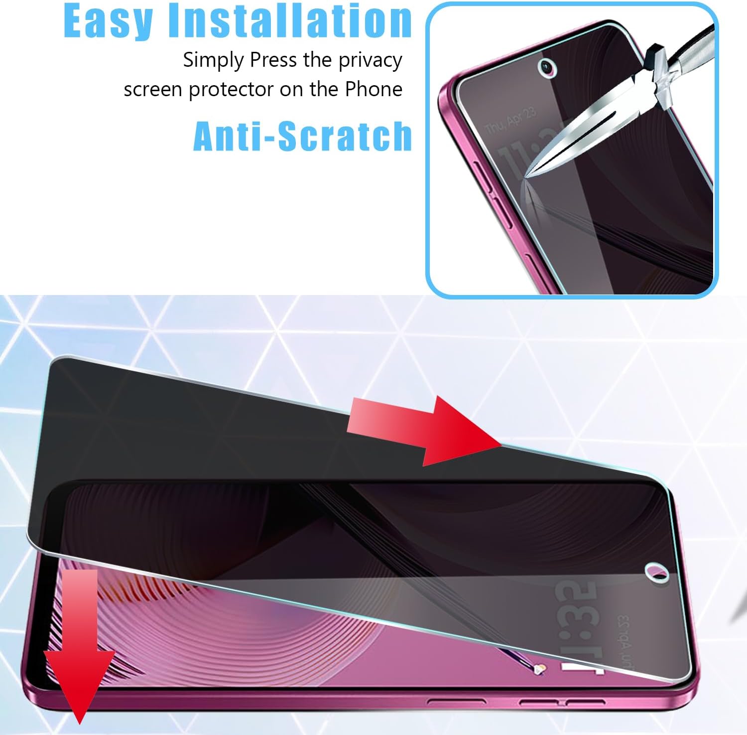 [2 Pack] For Honor 400 Lite/40 - Privacy Filter 2Pack review and price